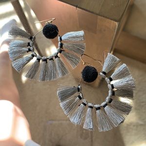 Pom Pom tassel earrings